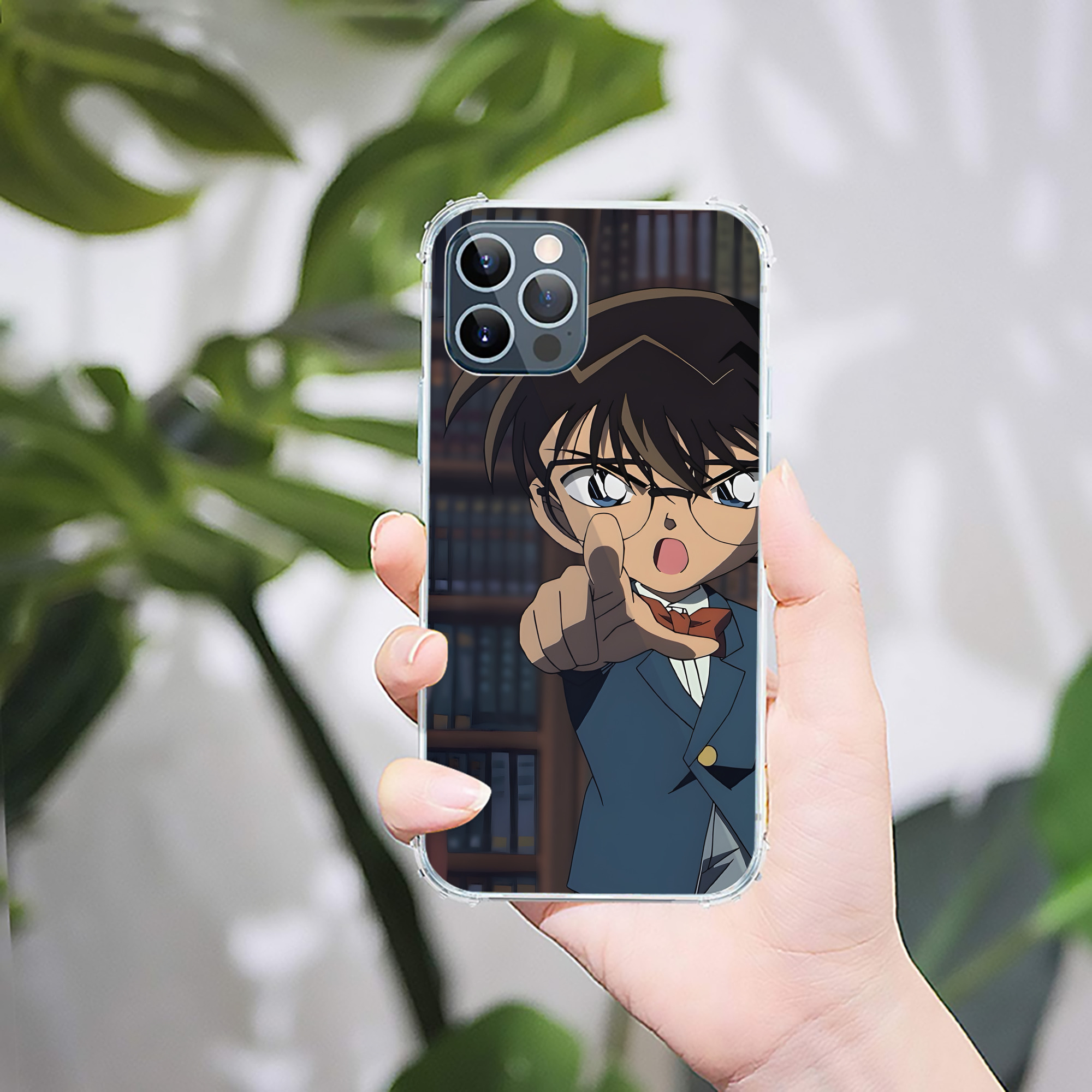 （画像用） 名探偵コナン Detective Conan 【iPhone 12シリーズ対応】透明スマホケース（クリアソフトケース）